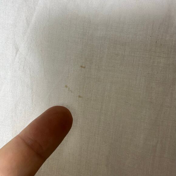 Ella Simone White Lightweight Cotton Ruffle Trim Open Cover Up - Picture 3 of 6